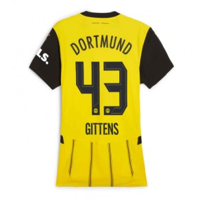 Borussia Dortmund Jamie Bynoe-Gittens #43 Dámské Domácí Dres 2024-25 Krátký Rukáv